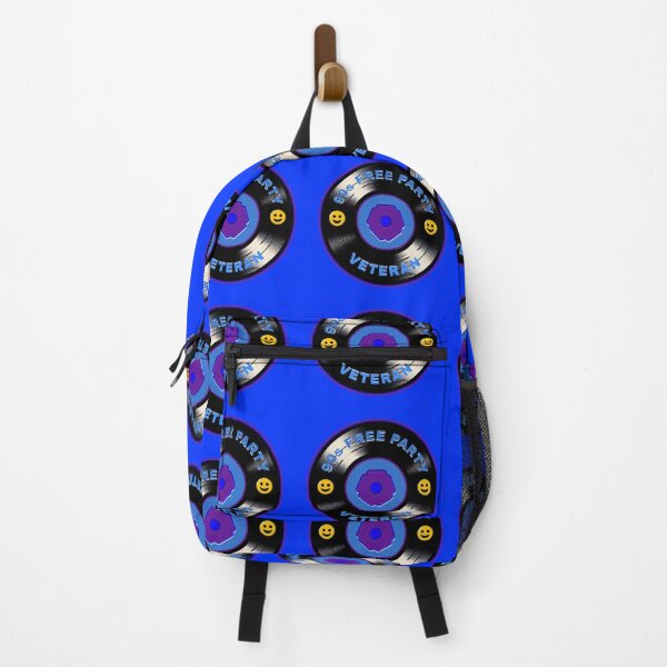 Item preview, Smiley Face & Free Party Flower - 90s Rave Veteran Vinyl designed and sold by leyfinder.