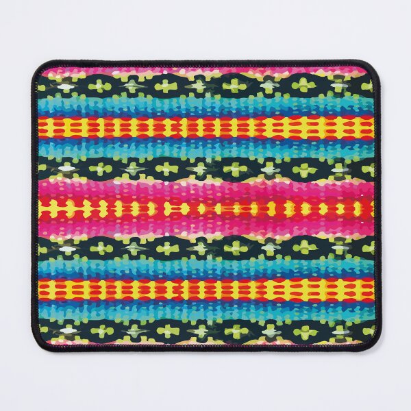 Item preview, Hand woven fabric vibrant embroidery bold multicolor maximalist decor designed and sold by T-Mex.