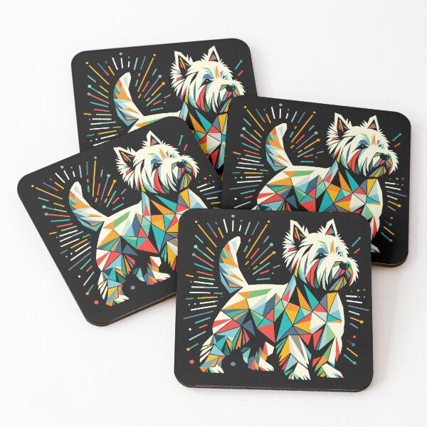 Item preview, West Highland white terrier geometric designed and sold by -soraya-.