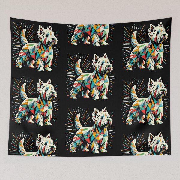 Item preview, West Highland white terrier geometric designed and sold by -soraya-.