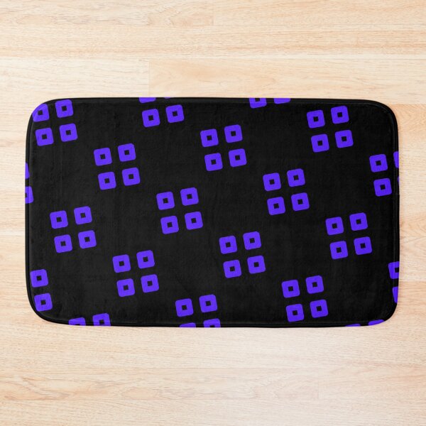 Item preview, Blue Four Square Batik Pattern Black Borderless Blueprint designed and sold by Alchemy-A-La-G.