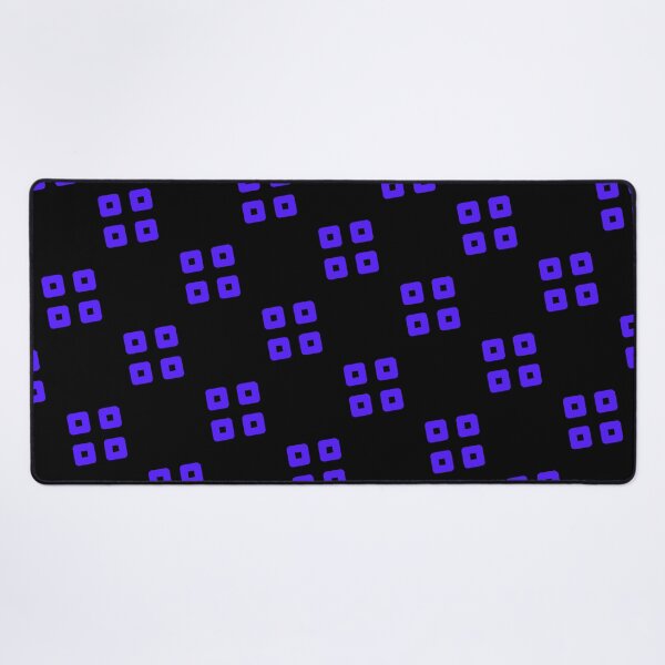Item preview, Blue Four Square Batik Pattern Black Borderless Blueprint designed and sold by Alchemy-A-La-G.