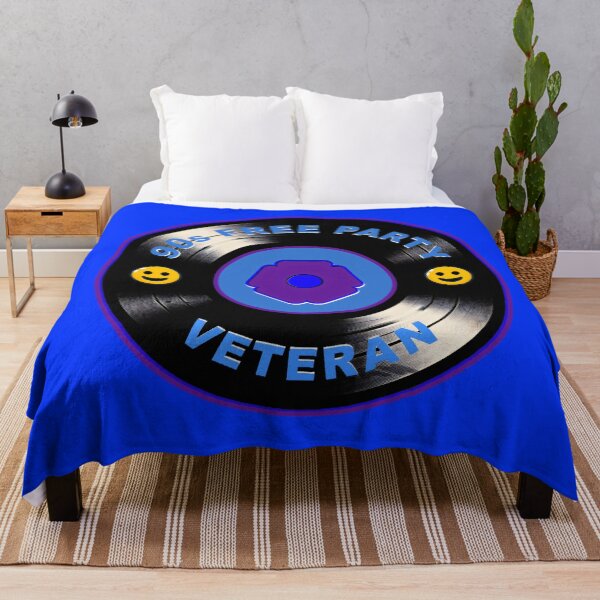 Item preview, Badge Style Smiley Face & Free Party Flower - 90s Rave Veteran Vinyl  designed and sold by leyfinder.