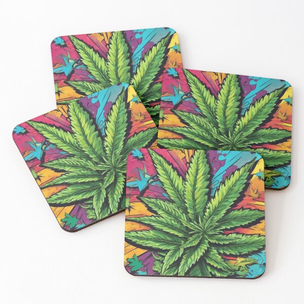 Item preview, Marijuana Pattern Cannabis Leaves Weed Buds Pattern designed and sold by FunnyT-Shirts.