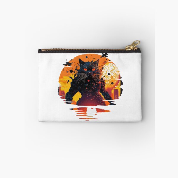 Item preview, Monster Cat destroys the City designed and sold by Synthwave Poem.