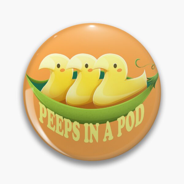 Item preview, Peeps in a Pod pun design designed and sold by Angele Gougeon.