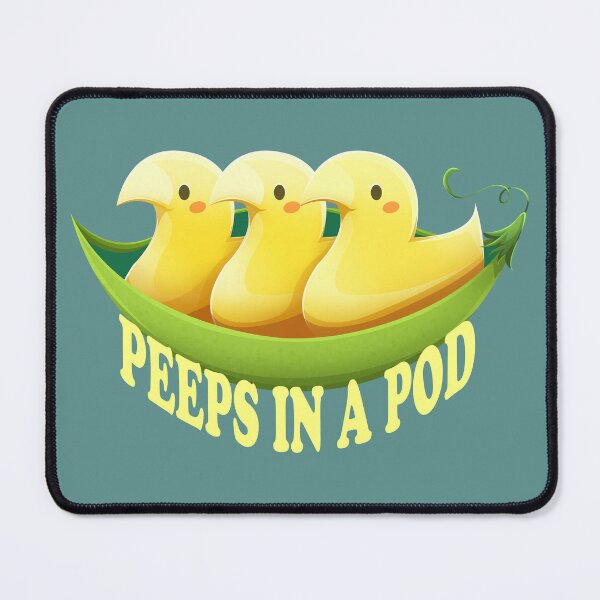 Item preview, Peeps in a Pod pun design designed and sold by Angele Gougeon.
