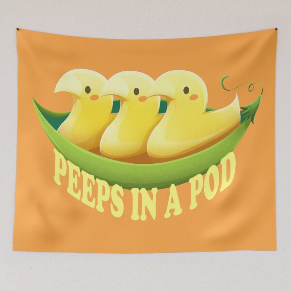 Item preview, Peeps in a Pod pun design designed and sold by Angele Gougeon.
