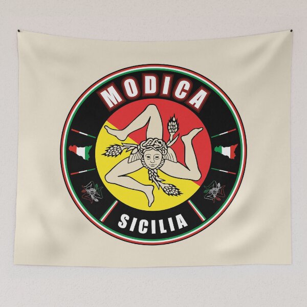 Item preview, Modica Sicilia Italia bandiera flag designed and sold by studioss76.
