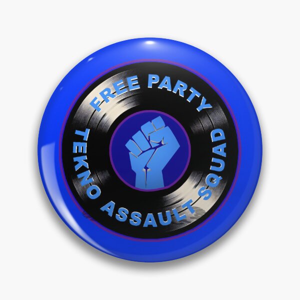 Artikelvorschau, Tekno Assault Squad – kostenloses Party-Vinyl-Emblem entworfen und verkauft von leyfinder.