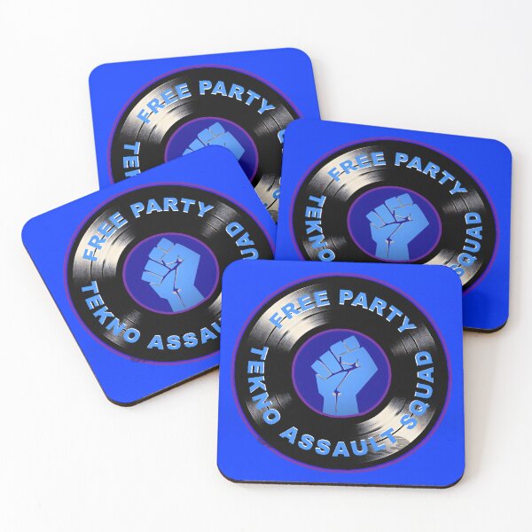 Artikelvorschau, Tekno Assault Squad – kostenloses Party-Vinyl-Emblem entworfen und verkauft von leyfinder.