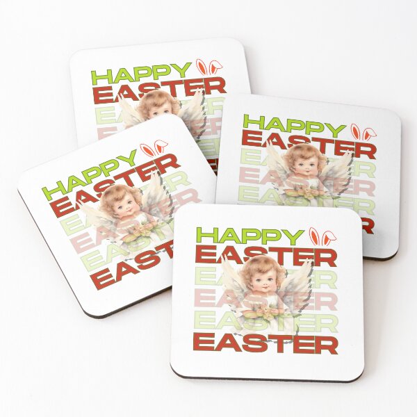 Item preview, Happy Easter Bunny Retro Watercolor Child Archangel  Design designed and sold by Raise2Shine.