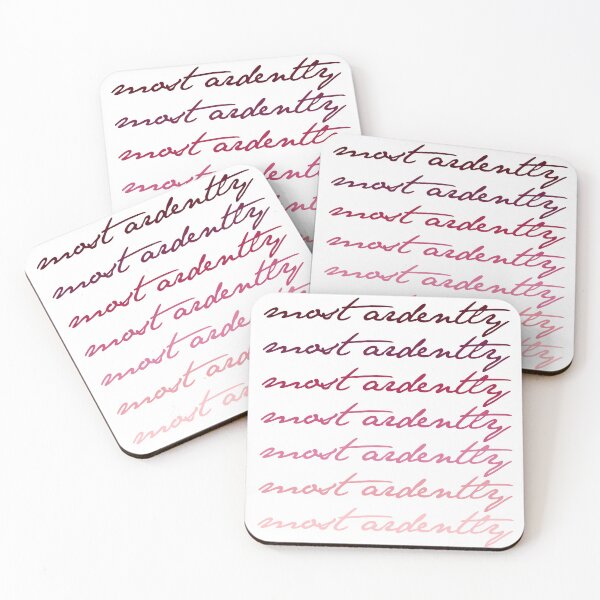 Item preview, Most Ardently - Pride & Prejudice Jane Austen Mr. Darcy Quote designed and sold by hannahcreid.