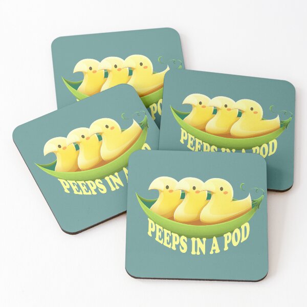 Item preview, Peeps in a Pod pun design designed and sold by Angele Gougeon.