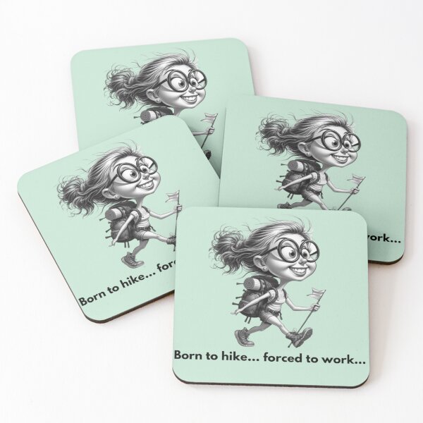 Item preview, Born to hike... Forced to work... designed and sold by AdventureLoveG.