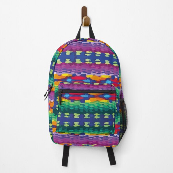 Item preview, Purple green vibrant rebozo dopamine decor bold hand woven poncho fabric designed and sold by T-Mex.