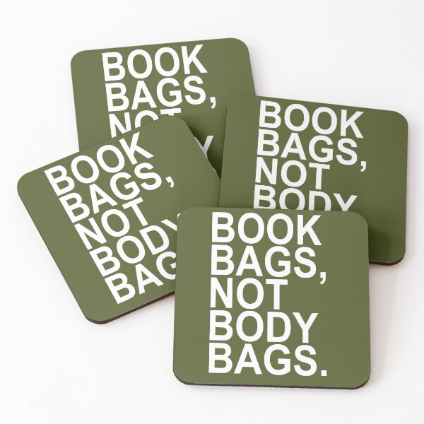 Item preview, Book bags not body bags designed and sold by blackink-design.