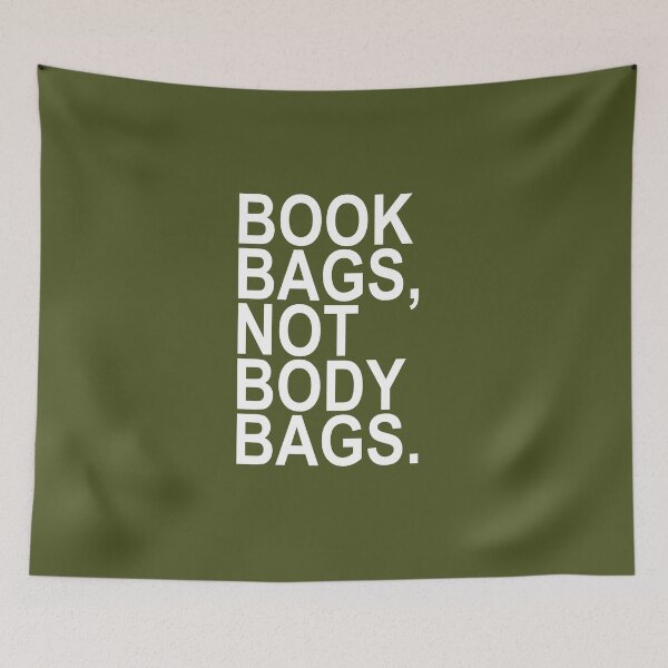 Item preview, Book bags not body bags designed and sold by blackink-design.