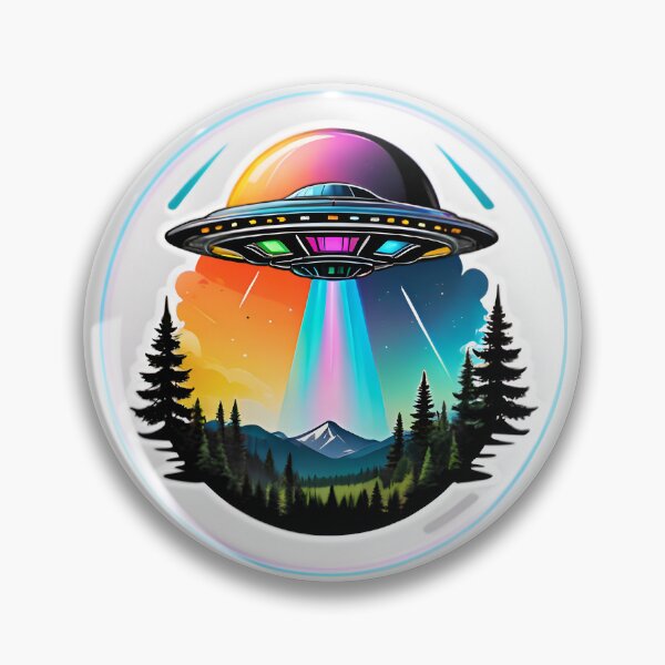 Item preview, UFO Flying Over The Forest designed and sold by TheArtOfPat.
