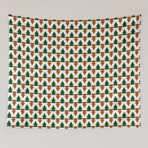 Item preview, Brown & Green Opposing Alternating Arrowheads White Borderless Blueprint designed and sold by Alchemy-A-La-G.
