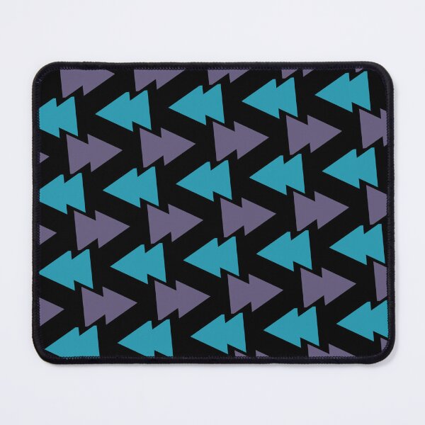 Item preview, Teal & Grey Opposing Alternating Arrowheads Black Borderless Blueprint designed and sold by Alchemy-A-La-G.