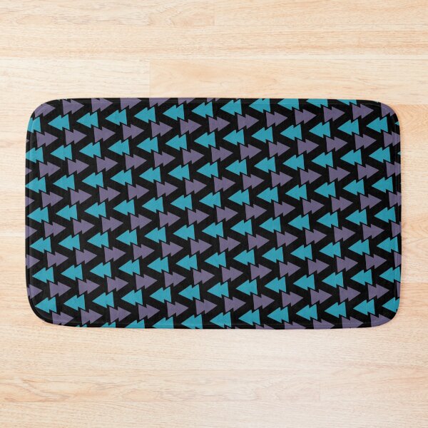 Item preview, Teal & Grey Opposing Alternating Arrowheads Black Borderless Blueprint designed and sold by Alchemy-A-La-G.