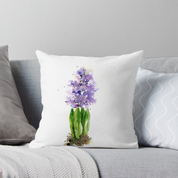 Item preview, Hyacinth Dreams: A Serene Watercolor Portrait designed and sold by Prachi Burathoki.