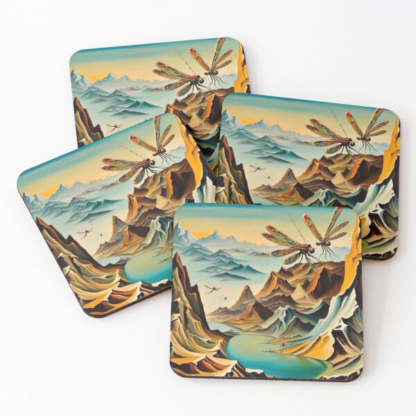 Item preview, Dragonflies over prehistoric landscape designed and sold by George Hutton Hunter.