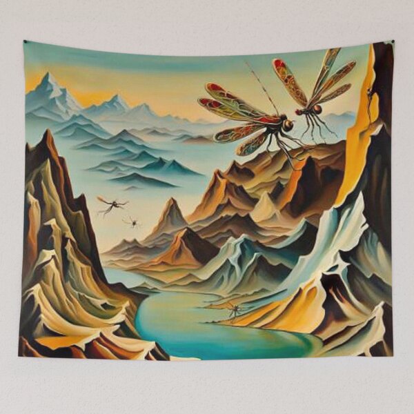 Item preview, Dragonflies over prehistoric landscape designed and sold by George Hutton Hunter.