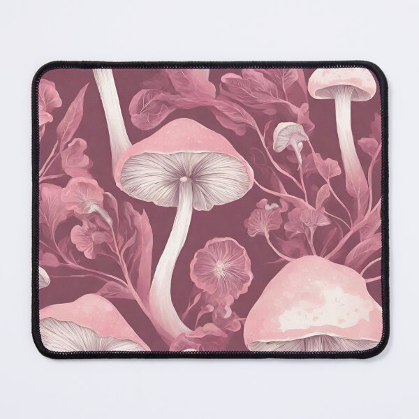 Item preview, mushroons and flowers in purple designed and sold by coguflores.