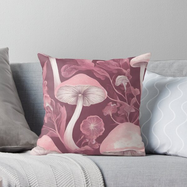 Item preview, mushroons and flowers in purple designed and sold by coguflores.