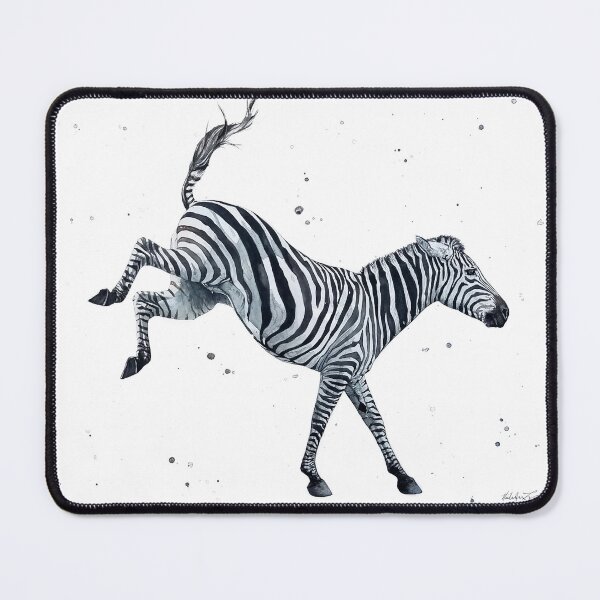 Item preview, Bucking Zebra Watercolor designed and sold by Nickif14.
