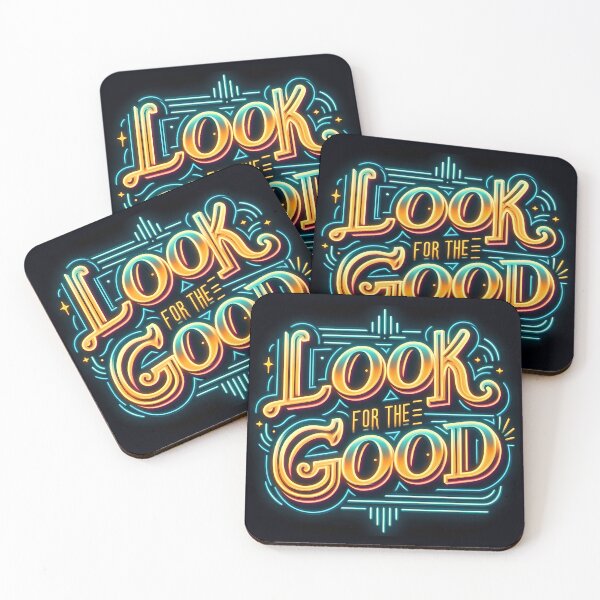 Item preview, Look for the good, typography, retro designed and sold by maxmaj.
