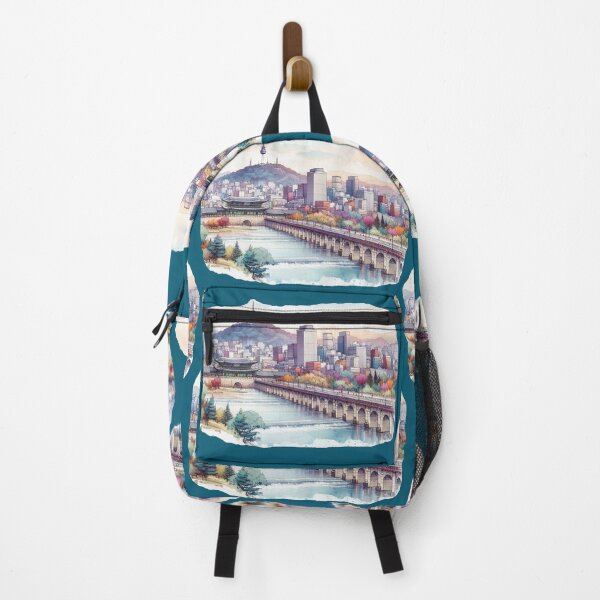 Item preview, Seoul Skyline Sketch: Iconic Cityscape Art , designed and sold by PaintMeWorld.