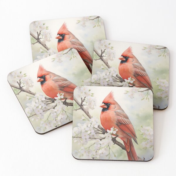 Item preview, Cardinal Spring Budding Flowers designed and sold by CampfireCove.