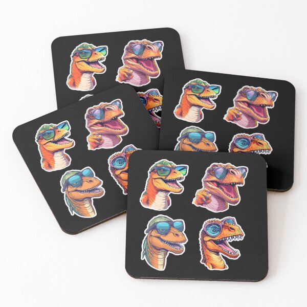 Item preview, Dinosaurs Wearing Sunglasses - Perfect for Dino - Loving Travelers -  designed and sold by Sun Sand & Sea Art.