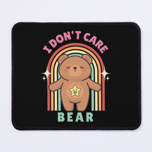 Item preview, I dont care nihilist bear designed and sold by MonochromeEcho.
