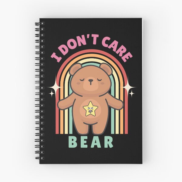 Item preview, I dont care nihilist bear designed and sold by MonochromeEcho.