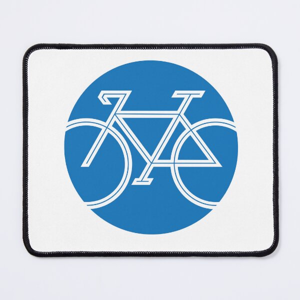 Item preview, Bike Angular in a Circle Blue designed and sold by SeeMac.