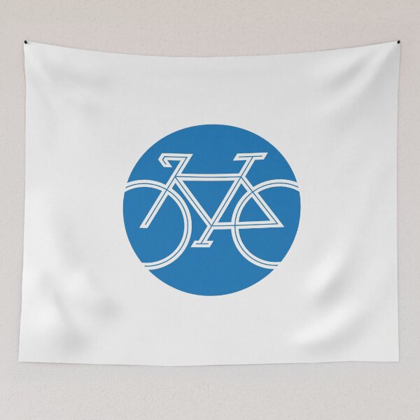 Item preview, Bike Angular in a Circle Blue designed and sold by SeeMac.