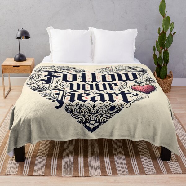 Item preview, Follow your heart, typography designed and sold by maxmaj.