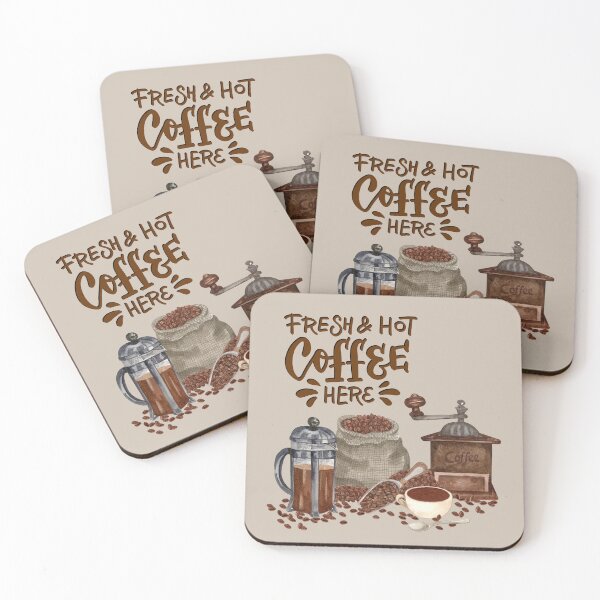 Item preview, Fresh & Hot Coffee Here designed and sold by TidyKitchenInc.
