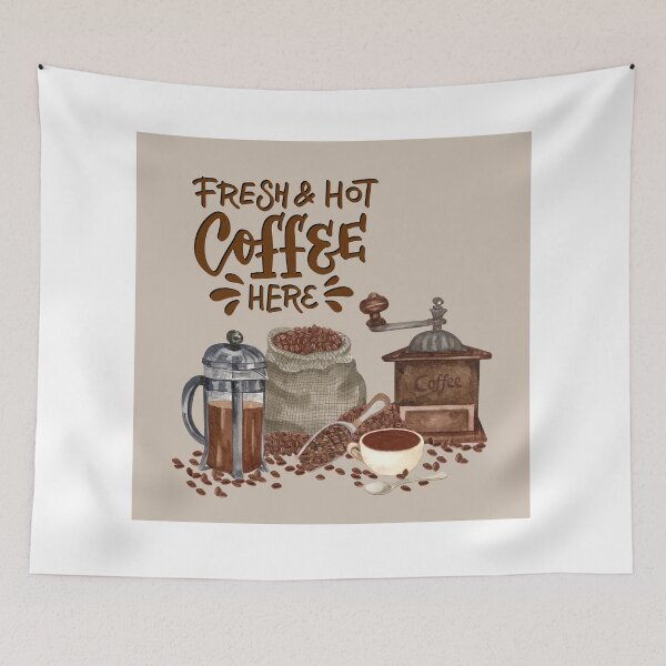 Item preview, Fresh & Hot Coffee Here designed and sold by TidyKitchenInc.