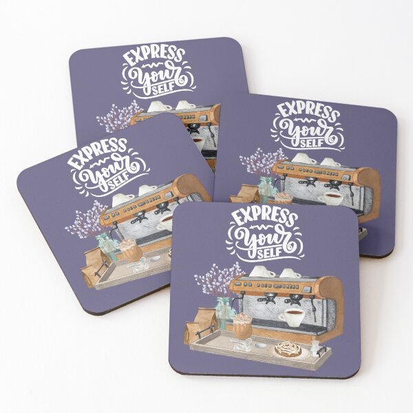 Item preview, Express Yourself Coffee Barista (Purple) designed and sold by TidyKitchenInc.