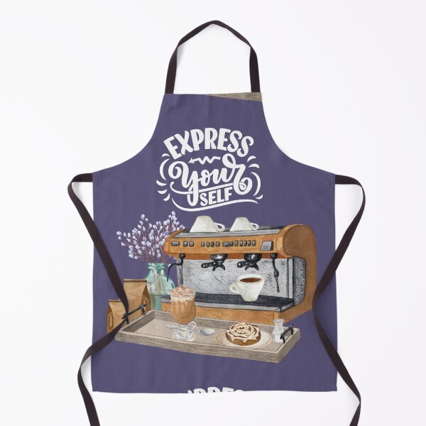 Item preview, Express Yourself Coffee Barista (Purple) designed and sold by TidyKitchenInc.