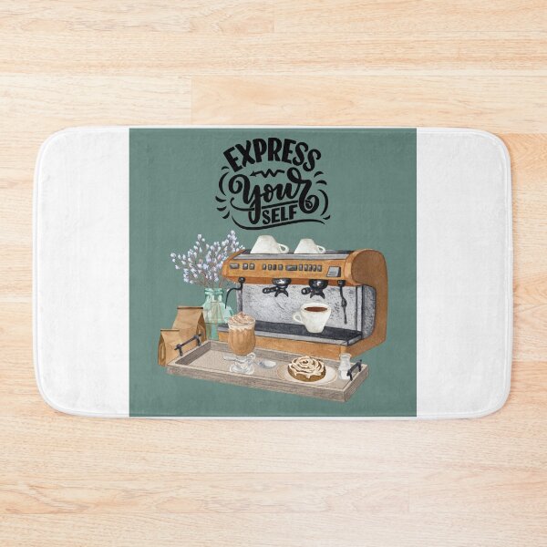 Item preview, Copy of Express Yourself Coffee Barista (Teal) designed and sold by TidyKitchenInc.