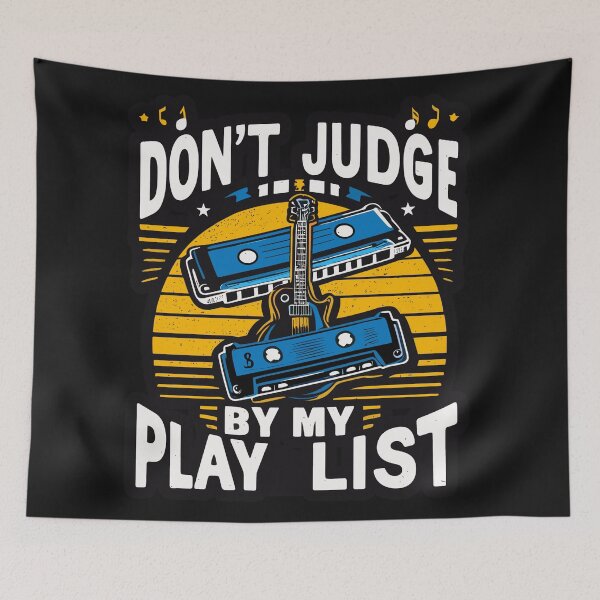 Item preview, Blues Unleashed: ‘Don’t Judge My Playlist’ Artistry designed and sold by diegomenjivar92.