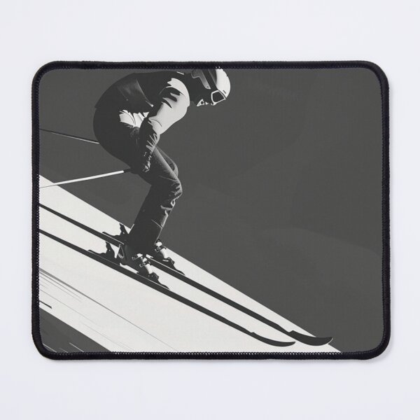 Item preview, Dynamic ski jump monochrome colour palette Active Outdoors Inspired Art designed and sold by CDC40.