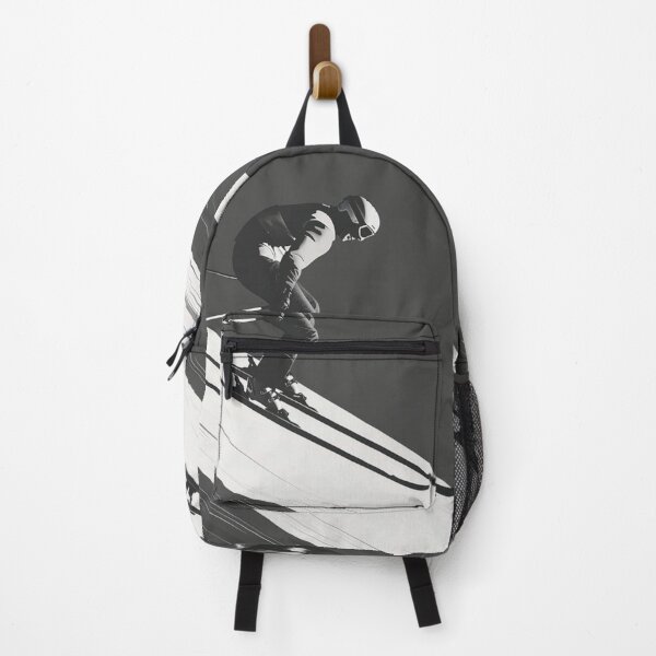 Item preview, Dynamic ski jump monochrome colour palette Active Outdoors Inspired Art designed and sold by CDC40.