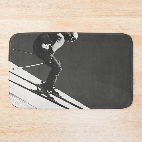 Item preview, Dynamic ski jump monochrome colour palette Active Outdoors Inspired Art designed and sold by CDC40.